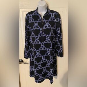 Lulu B colorful comfy Lulu B  3/4 Sleeves Stretch Dress